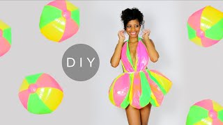 Making a DIY Mini Dress Out of Beach Balls!