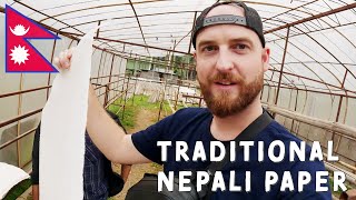 How Traditional Nepali Paper is Made by Hand 🇳🇵