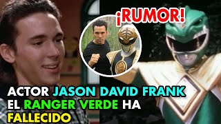 ¡Rumor! El actor Jason David Frank conocido como Tommy el Ranger Verde (Power Rangers) ha fallecido.