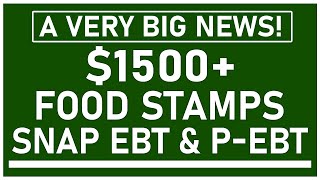 FINALLY! $1,504 Food Stamp Raise is Approved + Coming | SNAP Benefits Update 2022 | P-EBT Summer