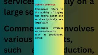 Define Commerce #tallyprime #youtubeshorts #fact #accounting