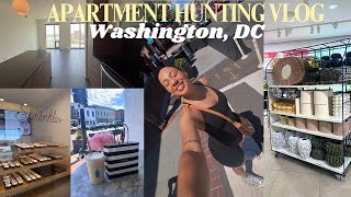 DC APARTMENT HUNTING VLOG 4: the worst apartment tour yet, girls day in Georgetown, H&M home & more!