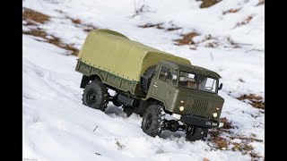 Gaz 66 (ГАЗ 66) & winter driving - RC scale truck [Cross RC GC4] part 1