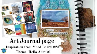 Art Journal with photo "Memories from Ireland" -  #ArtsyTrio #23 Mood Board