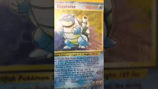 Squirtle to Blastoise evolution let's goo #blastoise #squirtle #pokemon #boosterpack #pokemoncards