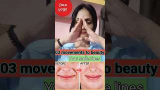 Anti ageing face yoga, #faceexercises #faceyoga #viralvideo #smilelines #shorts