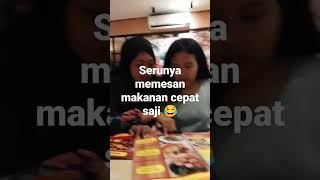 Serunya memesan makanan cepat saji 😂