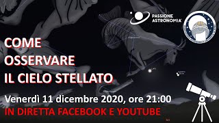 Come osservare il cielo stellato