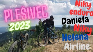 Plešivec bikepark 2023 - Helen, Niky, Airline, Niky Enduro a trápení s Danielou