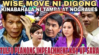 WISE MOVE NI DIGONG KINABAHALA NI TAMBA DI NILA ALAM ITO ANG PLANO.