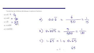 Secondaire 3 Quebec: Comment transformer un nombre périodique en fraction Partie 2
