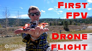 First attempt at FPV drone flying!