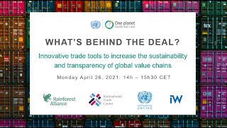 Webinar: Innovative trade tools to increase global value chains' sustainability and transparency