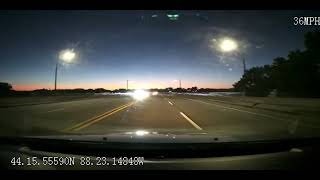 J. J. Keller® Road-Facing Dash Cam – Driving at dusk