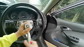 👉AKL Saab 93  Steering wheel removal and lost remote key. Airbag removal And lock picking akl.