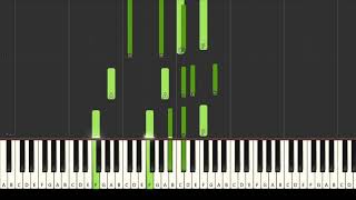 4 Lofi / Rnb Chords (Gb major) [Synthesia] (Piano tutorial)