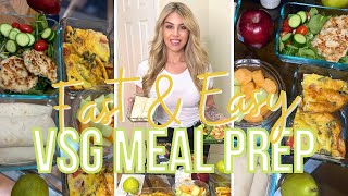 EASY VSG WEEKLY MEAL PREP // 2022 VSG RECIPES FOR WEIGHT LOSS