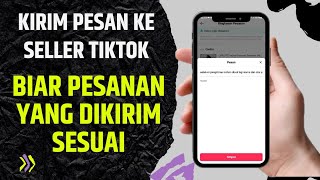 Cara Menulis Catatan Untuk Penjual Saat Checkout di Tiktok