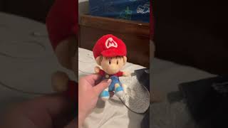 Baby Mario takes a dump before he wakes up