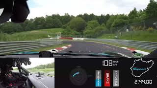 Porsche Taycan na Nurburgringu. Onboard