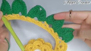 Incredible 👌make a beautiful crochet flower out of leftover yarn