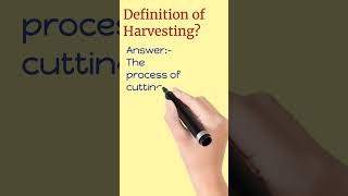 Definition of Harvesting?/#shabbseducation /#harvesting