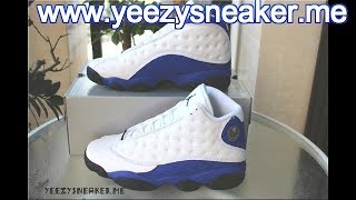 AIR JORDAN 13 ITALY BLUE FIRST LOOK REVIEW!!!!