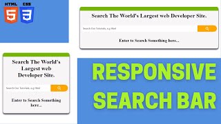 how to build a search bar in htm l html Search Bar | like W3SCHOOL | Html search bar design .