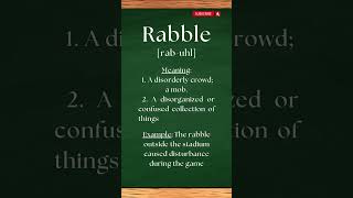 Pronounce RABBLE the right way #shorts #shortsvideo #pronunciation #english #rabble #viral