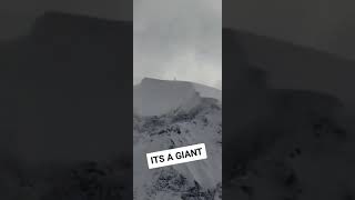 Man claims he spotted a GIANT on top of a mountain