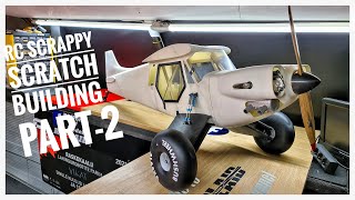 RC SCRAPPY Part-2, RC airplane building from scratch, Bush plane, CNC milling, waterjet, carbonfiber