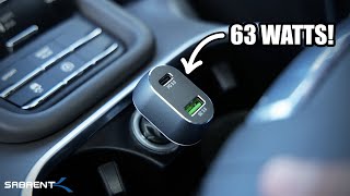 SABRENT 2 Port USB Quick Charge & PD 3.0 Car Charger | A Whooping 63 Watts?!