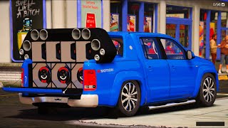 BONDE DO GATO PRETO - NÃO FOSSE TÃO TARDE// Rolezao de Amarok Rebaixada e Paredão// GTA V