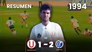 Universitario 1-2 Municipal | Año 1994 | Resumen | Gol de Ubilluz⚽🎞