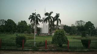 "Azad Park, Prayagraj - Tranquil Evening at the Park with Waterfall Sounds"