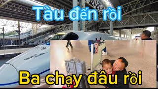 🌈328🌾Ngày về Việt Nam ba bé bảo chạy trốn, Tàu ga đông không có chỗ ngồi