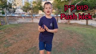 לומדים לעשות פוש קיק (push kick)