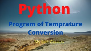 Python program of Fahrenheit to Celsius | Temperature Conversion in Python | how to convert temp