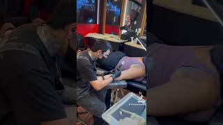 Me & The Boys Busy Tattooing #tattoo #nickpiercing #nyctattoo #nycta #tattoostudio #tridenttattoo