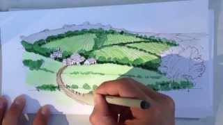 How to draw with Watercolors