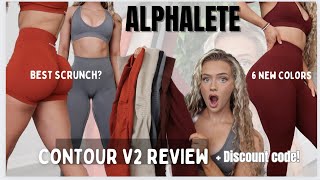 ALPHALETE NEW CONTOUR V2 DECEMBER LAUNCH | In depth tryon haul & review, best scrunch leggings? 2023