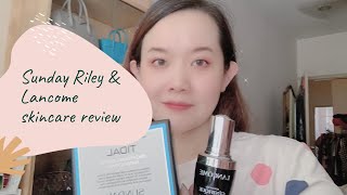 Sunday Riley and Lancôme Advanced Genefique Skincare Review #sundayriley #lancome #skincare