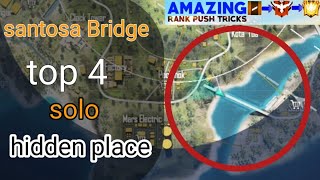 Santosa bridge🌉🌉 top 4 Hidden place❤❤ solo rank pushing tricks and trip zabeer king gaming