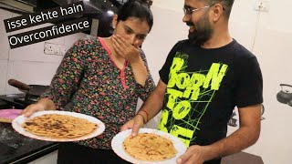 Parantha Making Challenge | Megha vs Chirag #vlog26