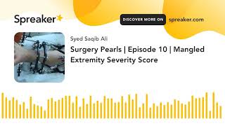 The Best Mangled Extremity Severity Score