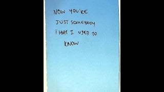 Somebody That I Used To Know Lyrics-Gotye