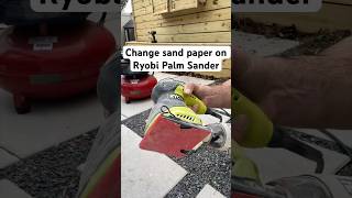 Change Sand Paper on Ryobi Palm Sander | Sand Paper Replacement for Hand Sander | #diy #ryobi