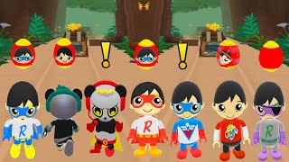 TAG WITH RYAN ALL SIX COSTUMES UNLOCK EGG EDITION FUNNY GAMEPLAY