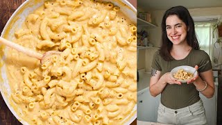 Vegan Mac and Cheese with Coconut Bacon bits (nut free!)