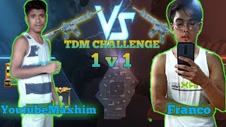 [ Franco vs Maxhim ] 1v1 TDM FIGHT PUBG MOBILE MANIPUR